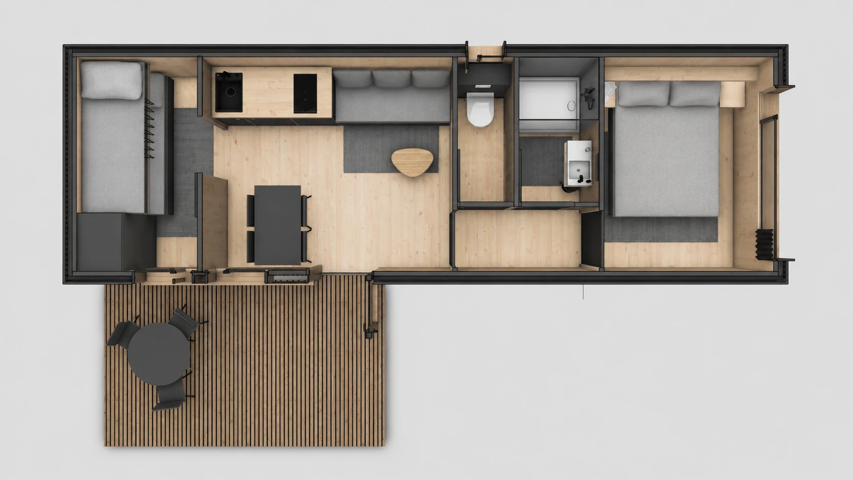 Plan d'aménagement YONO Lodge T3